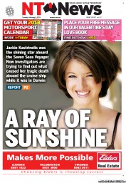 NT News (Australia) Newspaper Front Page for 5 February 2013