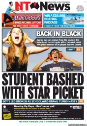 NT News (Australia) Newspaper Front Page for 6 July 2012