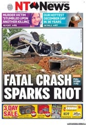 NT News (Australia) Newspaper Front Page for 7 December 2012
