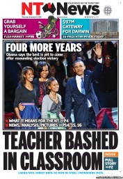 NT News (Australia) Newspaper Front Page for 8 November 2012