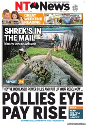 NT News (Australia) Newspaper Front Page for 8 December 2012