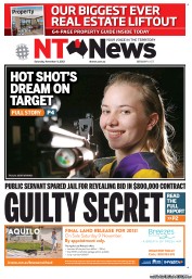 NT News (Australia) Newspaper Front Page for 9 November 2013