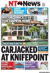 NT News (Australia) Newspaper Front Page for 9 February 2013