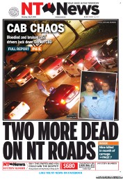 NT News (Australia) Newspaper Front Page for 9 July 2012
