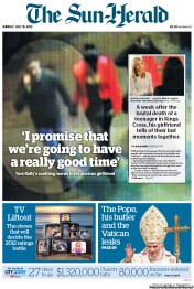 Sun Herald (Australia) Newspaper Front Page for 15 July 2012