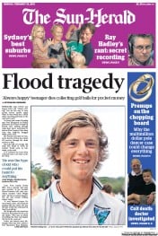 Sun Herald (Australia) Newspaper Front Page for 24 February 2013