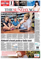 Sunday Age (Australia) Newspaper Front Page for 10 November 2013
