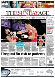 Sunday Age (Australia) Newspaper Front Page for 15 July 2012