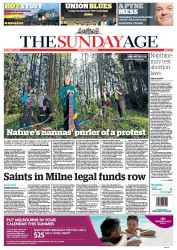 Sunday Age (Australia) Newspaper Front Page for 1 December 2013