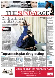 Sunday Age (Australia) Newspaper Front Page for 23 December 2012
