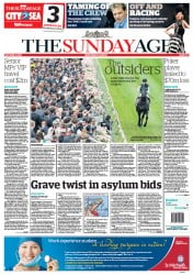 Sunday Age (Australia) Newspaper Front Page for 27 October 2013
