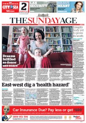 Sunday Age (Australia) Newspaper Front Page for 3 November 2013