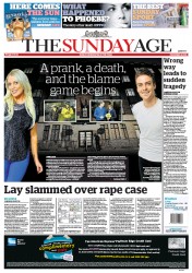 Sunday Age (Australia) Newspaper Front Page for 9 December 2012