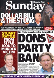 Sunday Herald Sun (Australia) Front Page for Saturday, 22 September