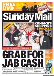 Sunday Mail (Australia) Newspaper Front Page for 15 July 2012