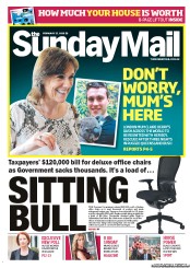 Sunday Mail (Australia) Newspaper Front Page for 17 February 2013