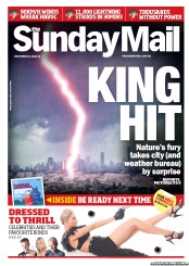 Sunday Mail (Australia) Newspaper Front Page for 18 November 2012
