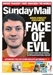 Sunday Mail (Australia) Newspaper Front Page for 22 July 2012
