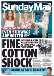Sunday Mail (Australia) Newspaper Front Page for 24 November 2013