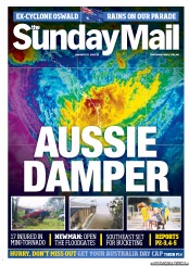 Sunday Mail (Australia) Newspaper Front Page for 27 January 2013