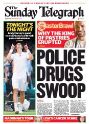 Sunday Telegraph (Australia) Newspaper Front Page for 8 July 2012