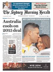 Sydney Morning Herald (Australia) Newspaper Front Page for 11 December 2014