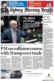 Sydney Morning Herald (Australia) Newspaper Front Page for 11 January 2017
