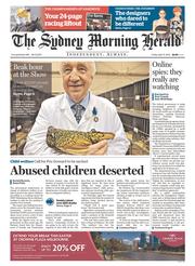 Sydney Morning Herald (Australia) Newspaper Front Page for 11 April 2014