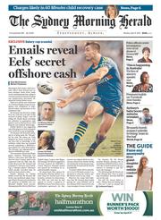 Sydney Morning Herald (Australia) Newspaper Front Page for 11 April 2016