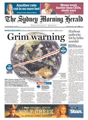 Sydney Morning Herald (Australia) Newspaper Front Page for 11 May 2016
