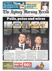 Sydney Morning Herald (Australia) Newspaper Front Page for 11 June 2014