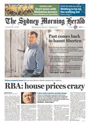 Sydney Morning Herald (Australia) Newspaper Front Page for 11 June 2015