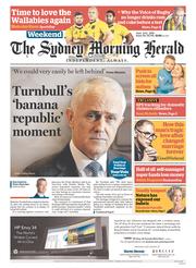 Sydney Morning Herald (Australia) Newspaper Front Page for 11 June 2016
