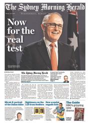 Sydney Morning Herald (Australia) Newspaper Front Page for 11 July 2016
