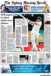 Sydney Morning Herald (Australia) Newspaper Front Page for 12 November 2012