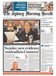 Sydney Morning Herald (Australia) Newspaper Front Page for 12 February 2016