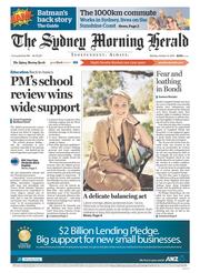 Sydney Morning Herald (Australia) Newspaper Front Page for 13 October 2014