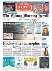 Sydney Morning Herald (Australia) Newspaper Front Page for 13 December 2014