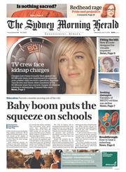 Sydney Morning Herald (Australia) Newspaper Front Page for 13 April 2016