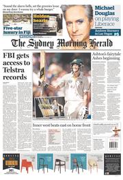 Sydney Morning Herald (Australia) Newspaper Front Page for 13 July 2013