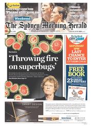 Sydney Morning Herald (Australia) Newspaper Front Page for 13 August 2016
