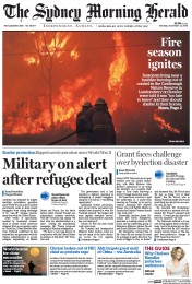 Sydney Morning Herald (Australia) Newspaper Front Page for 14 November 2016