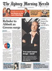Sydney Morning Herald (Australia) Newspaper Front Page for 14 April 2014