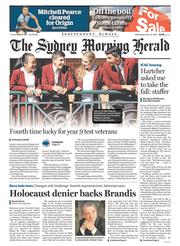 Sydney Morning Herald (Australia) Newspaper Front Page for 14 May 2014