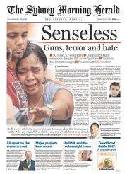 Sydney Morning Herald (Australia) Newspaper Front Page for 14 June 2016