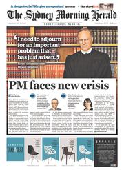 Sydney Morning Herald (Australia) Newspaper Front Page for 14 August 2015