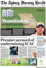 Sydney Morning Herald (Australia) Newspaper Front Page for 16 November 2016