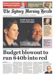 Sydney Morning Herald (Australia) Newspaper Front Page for 16 December 2014