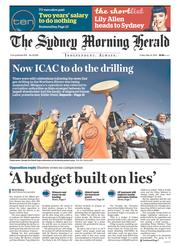 Sydney Morning Herald (Australia) Newspaper Front Page for 16 May 2014