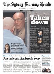Sydney Morning Herald (Australia) Newspaper Front Page for 16 June 2016